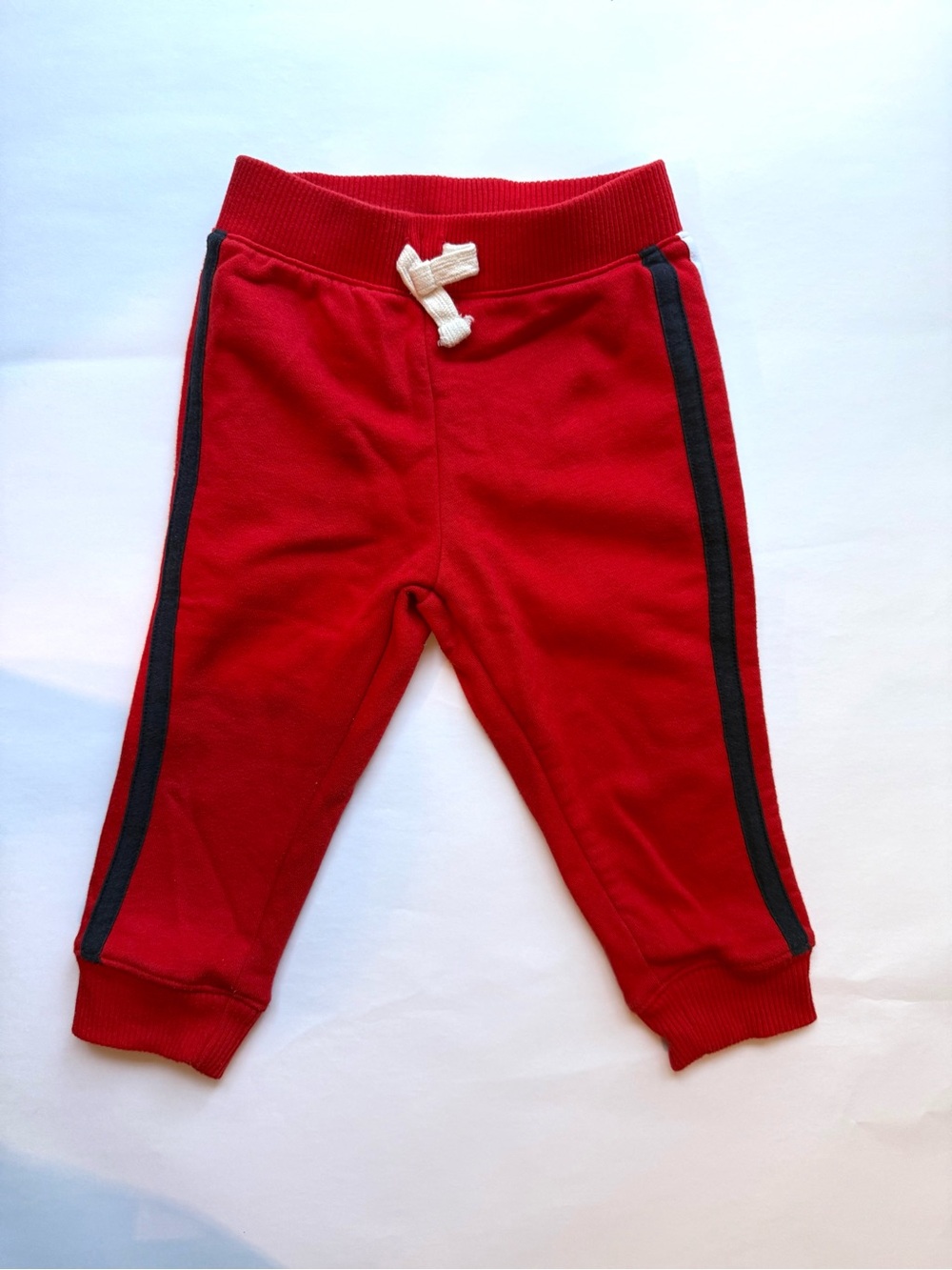 Kids Red Jogger Pants with Side Stripe-The Children’s Place